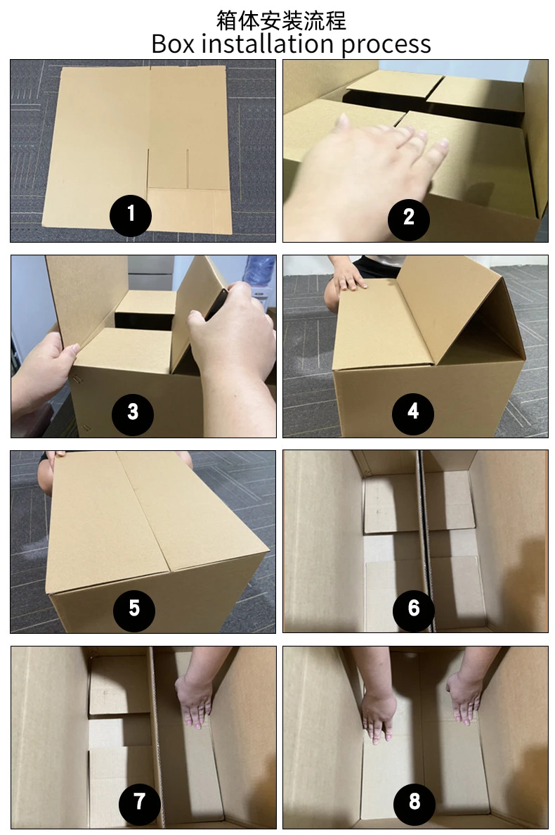 Mobile Storage Boxes for Office and Home – Corrugated Cardboard Organizers for Files, Books, Clothes, Shoes – Durable Stackable Storage Cartons, Foldable Containers for Office, Home, Classroom 9