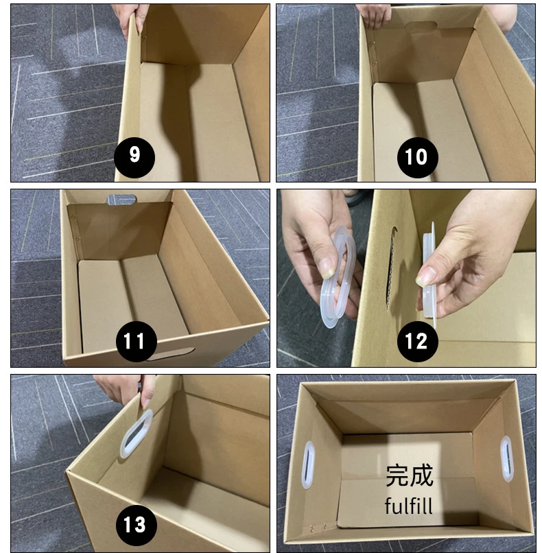 Mobile Storage Boxes for Office and Home – Corrugated Cardboard Organizers for Files, Books, Clothes, Shoes – Durable Stackable Storage Cartons, Foldable Containers for Office, Home, Classroom 11