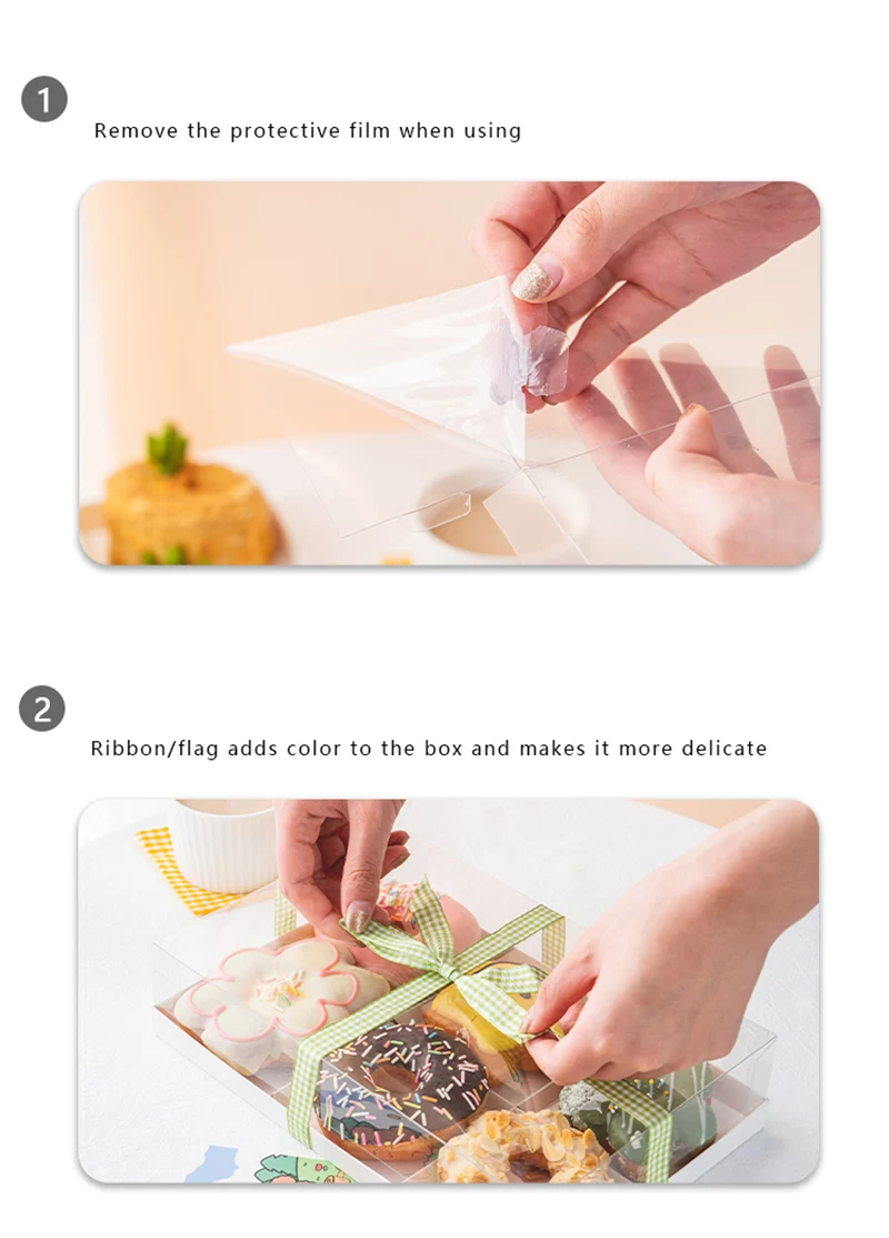 5pcs Transparent Mousse Cake Boxes Musavat Dessert Packaging for Pastry, Afternoon Tea, Baking, Birthday, Wedding, Party Decorations, Cupcakes, Sweets, Candy, and Food Presentation Boxes