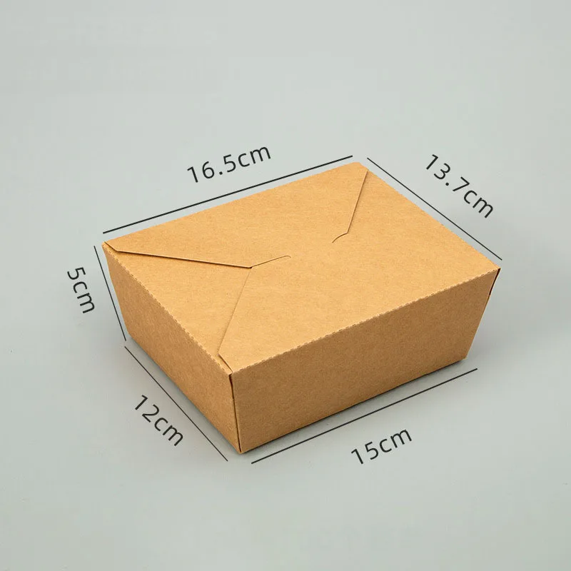 Multi-Pack Disposable Kraft Paper Food Boxes, Leakproof and Greaseproof Takeout Containers for Restaurants, Catering, Food Service, Parties, and Home Use 1