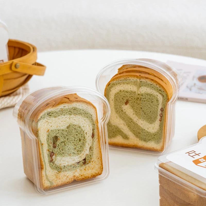 10PCS Sandwich & Burger Wrapping Packaging Boxes, Toast and Bread Oilproof Holders with Lids, Disposable Pastry Trays for Takeout, Bakery, Parties, Gifts, Home Storage - 图片 5