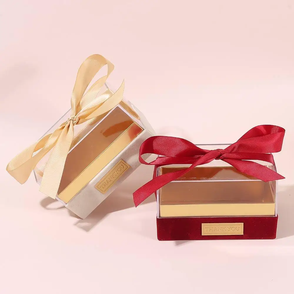 Clear Acrylic Gift Box with Elegant Bow – Transparent Luxury Packaging for Birthday Parties, Weddings, Valentine’s Day, and Special Occasions, Ideal for Presenting Hand Gifts and Keepsakes 3