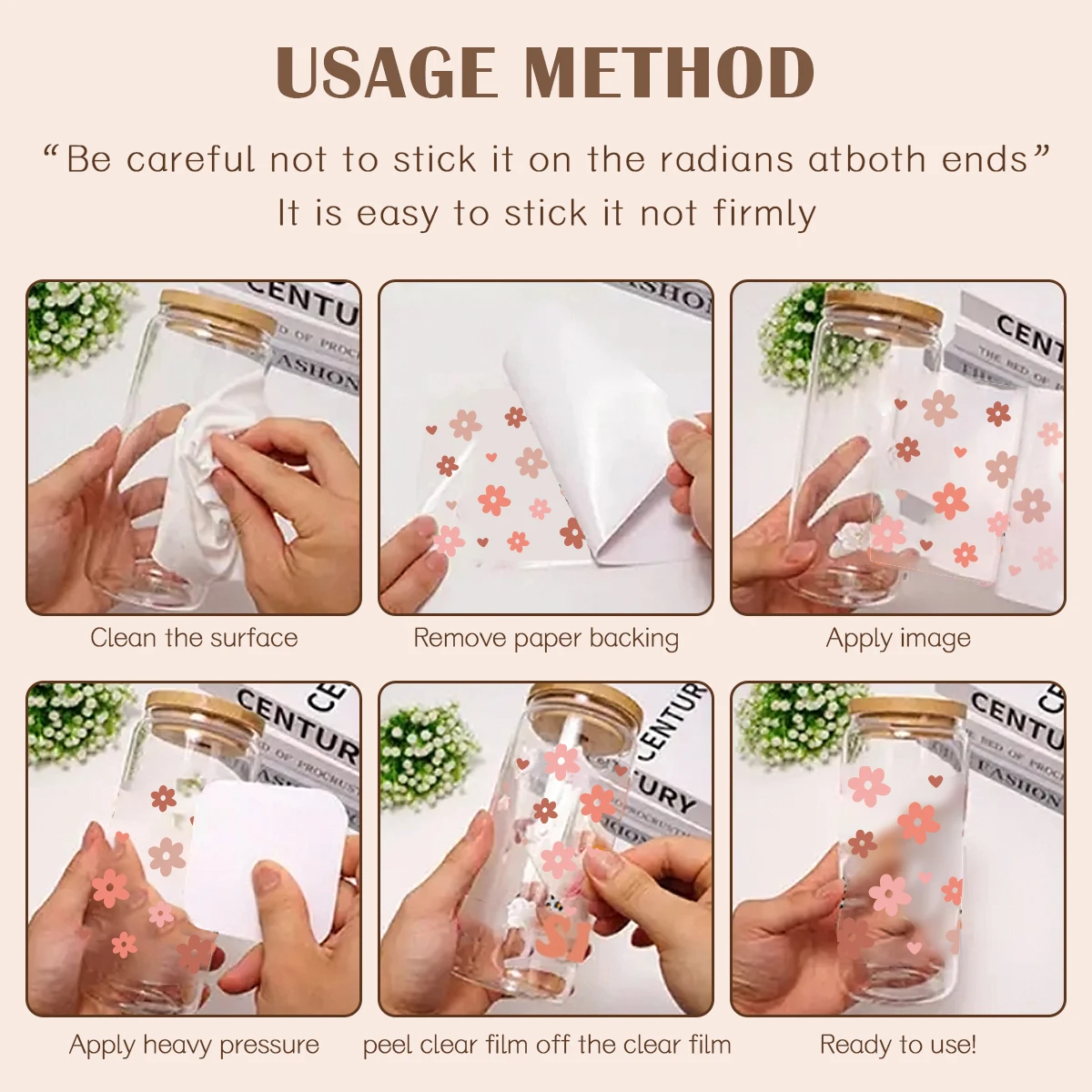 1PC Cat-Themed UV Transfer Sticker – DIY Waterproof Animal Pattern DTF Sticker for Glass Cups, Mug Decoration, Gift Wrapping, Personalized Drinkware, Creative Craft Supplies - 图片 6