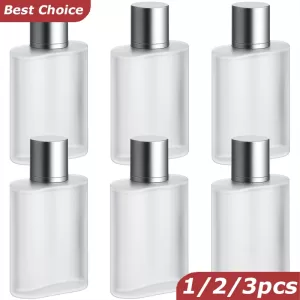 30ML/50ML Frosted Glass Perfume Bottle Atomizer, Refillable Empty Fine Mist Spray Container for Fragrance, Cologne, Essential Oils – Durable Portable 香水瓶 Reusable Travel Spray Bottle