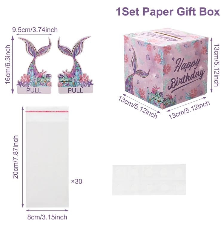 Birthday Money Gift Boxes with Pull-Out Happy Birthday Card, Fun Cash Surprise Packaging for Kids and Adults, Creative Party Favor Box for Birthday Celebrations, Durable and Reusable Paper Boxes - 图片 24