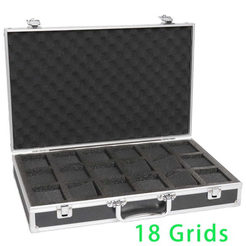 Large Capacity Aluminum Watch Organizer Box – 10/12/18 Slot Black Alloy Collection Case with Transparent Lid | Portable Multi-Watch Display Storage Gift Box for Men’s & Women’s Watch Collections - 图片 8