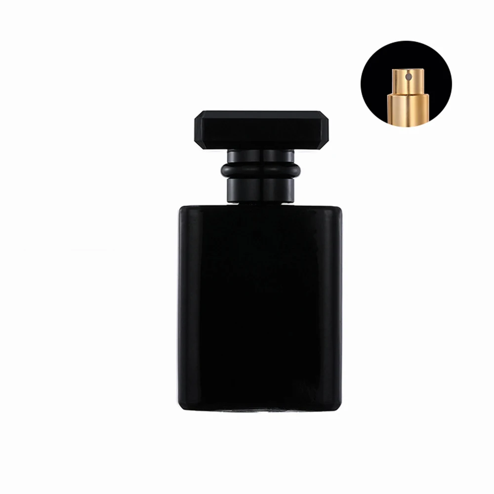 5/10/20PCS Empty Glass Spray Bottles Refillable 30ml 50ml Mini Fine Mist Perfume Atomizer Travel Portable Pocket Bottle with Black or Clear Cap for Cosmetic, Cologne, Essential Oil, Room Freshener