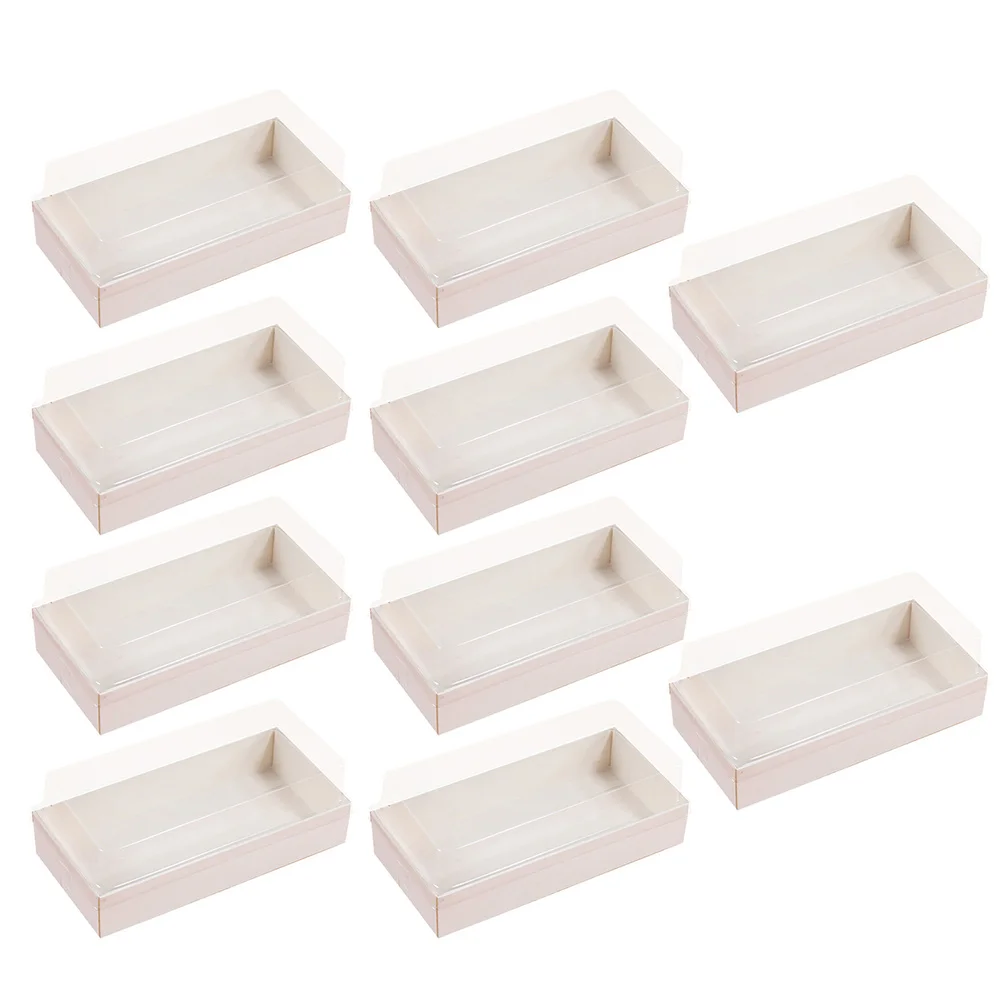 10 Pcs Wooden Dessert and Sandwich Boxes – Reusable Cake Holders, Portable Food Containers for Bakery, Parties, Takeaway, and Gift Presentation with Eco-Friendly Design - 图片 6