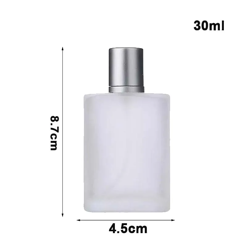 30ML/50ML Frosted Glass Perfume Bottle Atomizer, Refillable Empty Fine Mist Spray Container for Fragrance, Cologne, Essential Oils – Durable Portable 香水瓶 Reusable Travel Spray Bottle - 图片 10