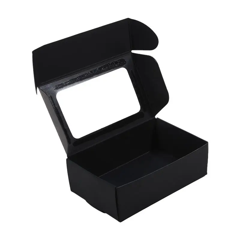 25Pcs Kraft Paper Boxes with Clear Window, Homemade Cookie and Candy Packaging Containers, Birthday Gift Boxes, DIY Dessert and Party Favor Packaging, Sturdy and Elegant 10