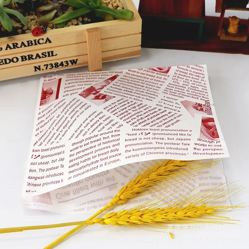 100pcs Kraft Paper Triangular Food Bags, Disposable Oilproof Wrapping Paper for Hamburgers, Donuts, Sandwiches, Pastries, Bakery Takeout, Eco-Friendly Snack Packaging for Parties and Daily Use - 图片 4