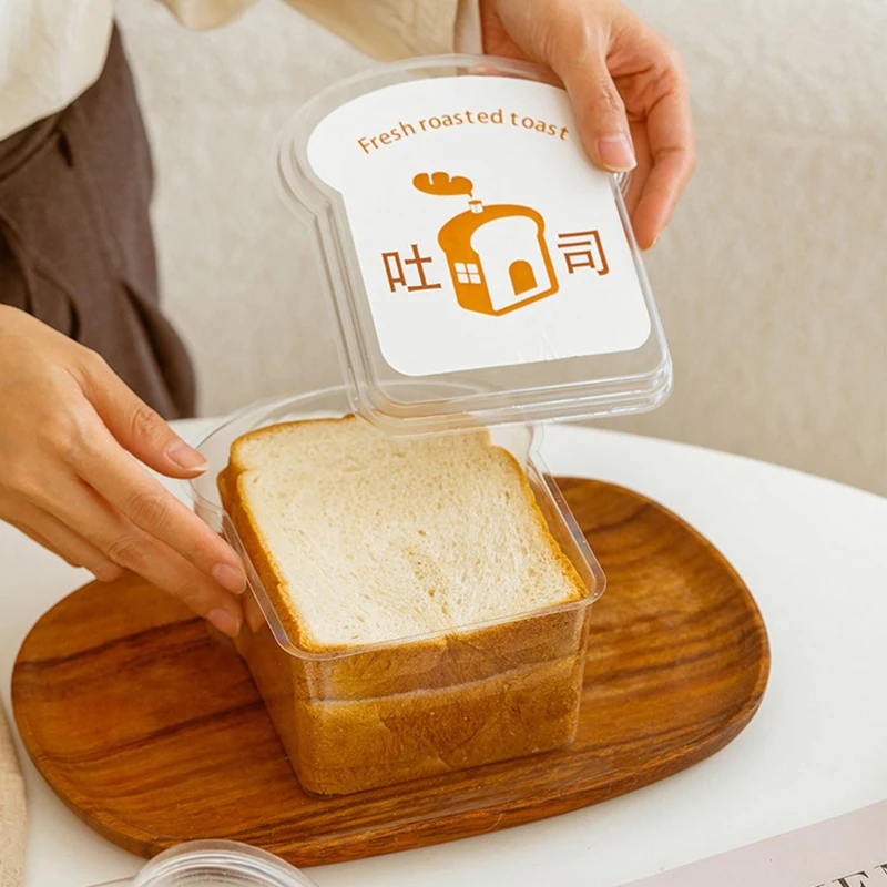 10PCS Sandwich & Burger Wrapping Packaging Boxes, Toast and Bread Oilproof Holders with Lids, Disposable Pastry Trays for Takeout, Bakery, Parties, Gifts, Home Storage 9