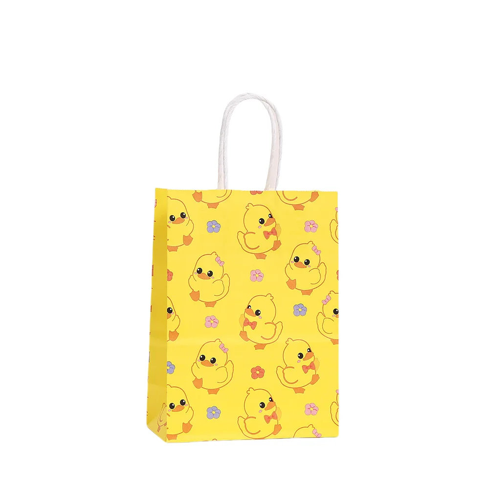 LPZHI Yellow Duck Gift Bags, Cute Duckling-Themed Party Tote Bags for Sweets, Candy, Small Gifts or Mini Bakery Packaging, Reusable Designer Kraft Paper Bags, Factory Direct Supply LPZHI Yellow Duck Gift Bags, Cute Duckling-Themed Party Tote Bags for Sweets, Candy, Small Gifts or Mini Bakery Packaging, Reusable Designer Kraft Paper Bags, Factory Direct Supply