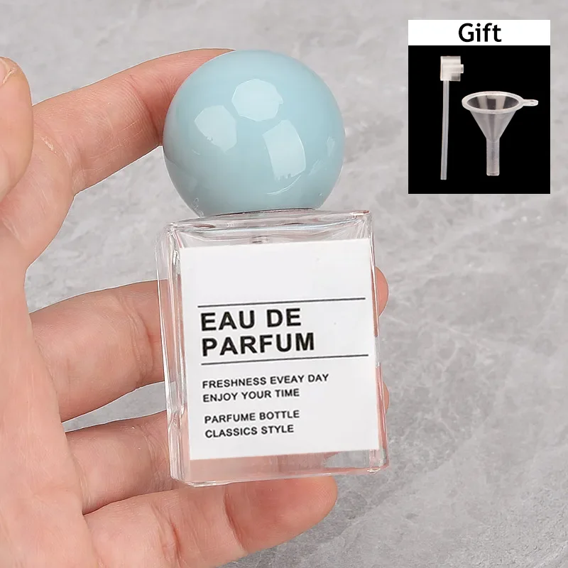 30ml & 50ml Refillable Flat Square Glass Perfume Bottles – Portable Travel Cosmetic Spray Containers with Replacement Wooden Caps, Empty Reusable Fragrance and Essential Oil Storage - 图片 13