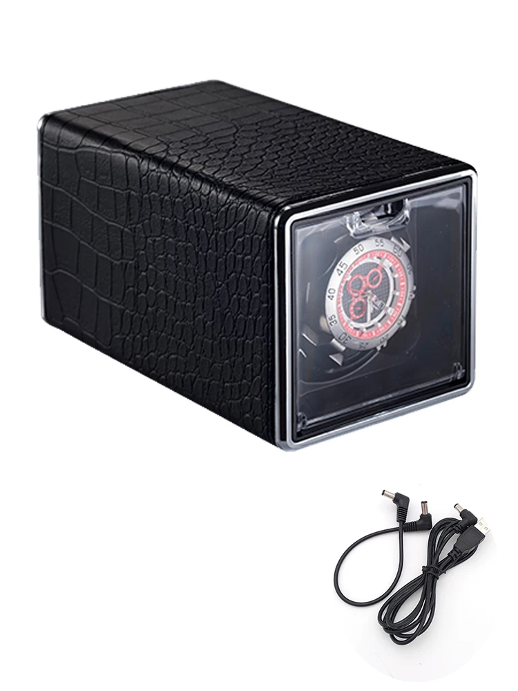Luxury Automatic Watch Winder Box for Mechanical Watches with USB and Battery Option, Metal and Leather Construction, Adjustable Rotation Modes, Silent Operation, LED Display, Ideal Watch Storage Organizer 11