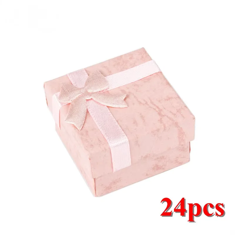 24Pcs/Lot Ring Jewelry Organizer Packaging Boxes, Paper Gift Case for Rings Earrings Studs, Small Jewelry Display Storage Containers for Shops and Gift Wrapping - 图片 11