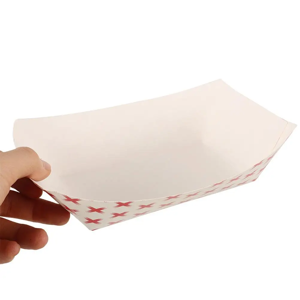 50pcs Disposable Paper Sandwich and Hot Dog Boxes, Kraft Food Boat Trays for Takeout, Picnic, BBQ, Fried Foods, and Party Snacks - 图片 5