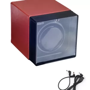 Luxury Automatic Watch Winder Box for Mechanical Watches with USB and Battery Option, Metal and Leather Construction, Adjustable Rotation Modes, Silent Operation, LED Display, Ideal Watch Storage Organizer