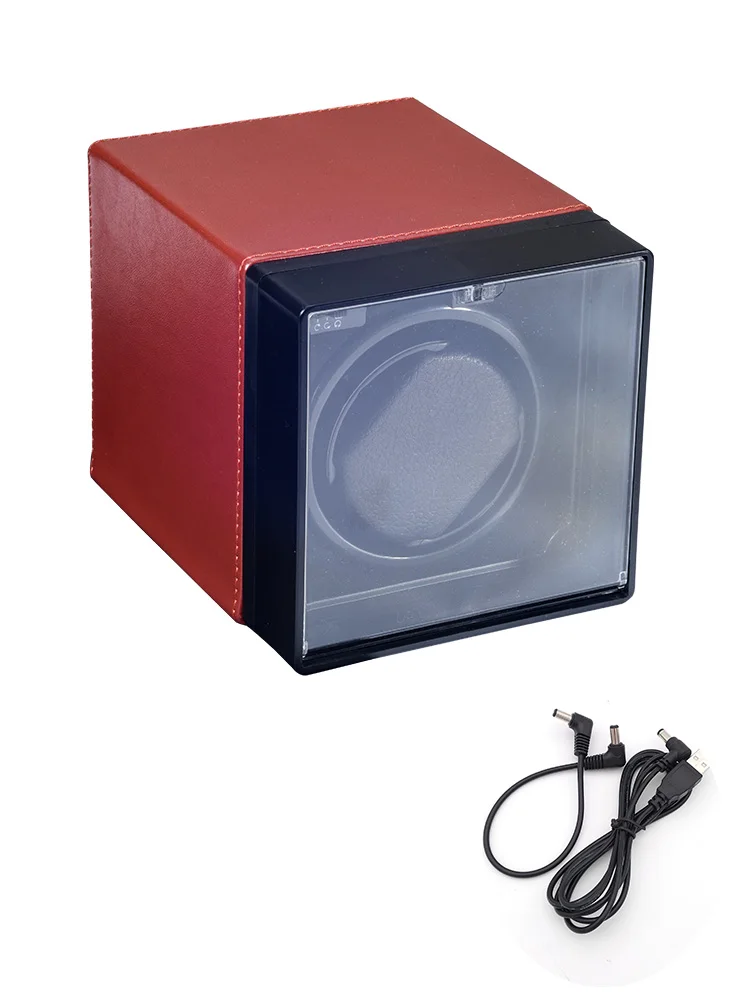Luxury Automatic Watch Winder Box for Mechanical Watches with USB and Battery Option, Metal and Leather Construction, Adjustable Rotation Modes, Silent Operation, LED Display, Ideal Watch Storage Organizer - 图片 11