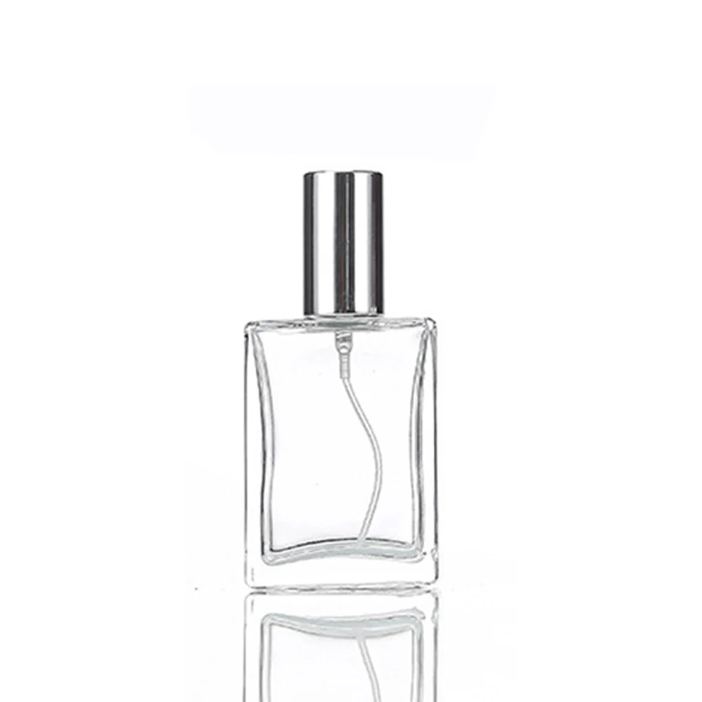 5ml 10ml 15ml 30ml 50ml Clear Mini Sample Refillable Spray Bottle Glass Atomizer with Black, Gold, Silver Lid for Travel, Cosmetic, Essential Oil, Liquid Storage Container