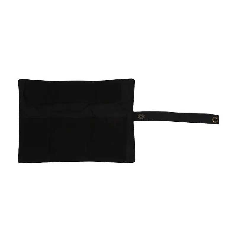 Premium Canvas Watch Band Roll Organizer with 5 Individual Slots, Portable Travel Storage Case for Smart Watches and Straps, Durable Anti-Slip Wristwatch Bag for Secure On-the-Go Protection 19