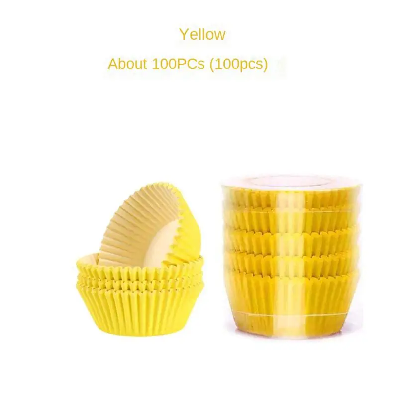 100pcs Greaseproof Paper Cupcake Liners – Oil-Resistant Muffin Cups for Baking, Party Trays, Cakes, Desserts, Homemade Cupcakes, DIY Baking Tools, Modern Minimalist Style - 图片 10