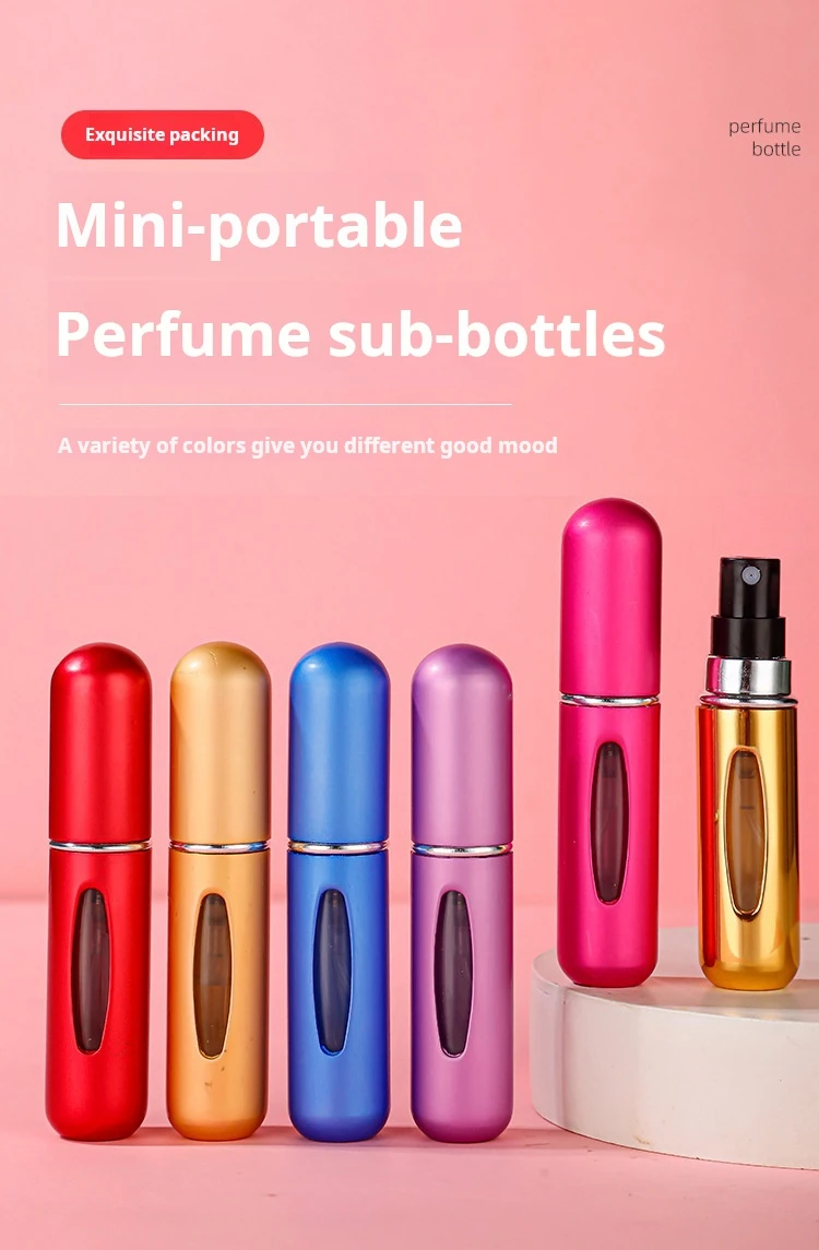 5ML Mini Perfume Sub-Bottles Refillable Bottom Filling Atomizer | Portable Empty Cosmetic Spray Bottle for Travel, Airplane Carry-On, Fragrance, Liquid Storage, Colorful Variety 5ML Mini Perfume Sub-Bottles Refillable Bottom Filling Atomizer | Portable Empty Cosmetic Spray Bottle for Travel, Airplane Carry-On, Fragrance, Liquid Storage, Colorful Variety