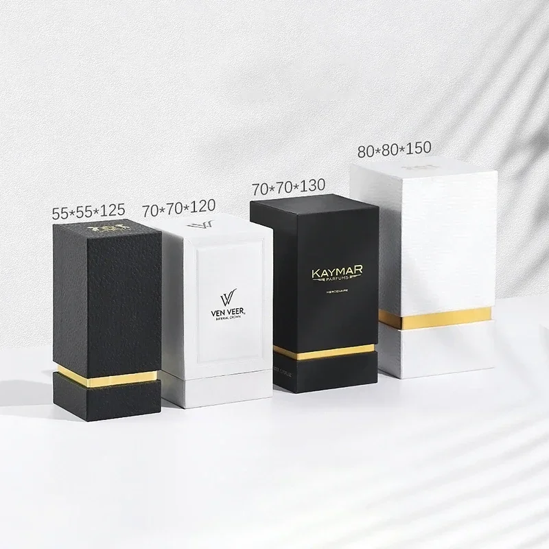 200PCS Custom Printed Packaging Boxes for Cosmetics, Candles, Perfumes, and Gifts with Personalized Logo, Wholesale Small Business Bulk Foldable Cardboard Boxes, Elegant Gift Packaging Solutions for Retail and Events - 图片 3