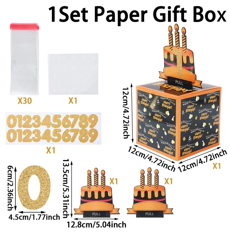 Birthday Money Gift Boxes with Pull-Out Happy Birthday Card, Fun Cash Surprise Packaging for Kids and Adults, Creative Party Favor Box for Birthday Celebrations, Durable and Reusable Paper Boxes - 图片 25