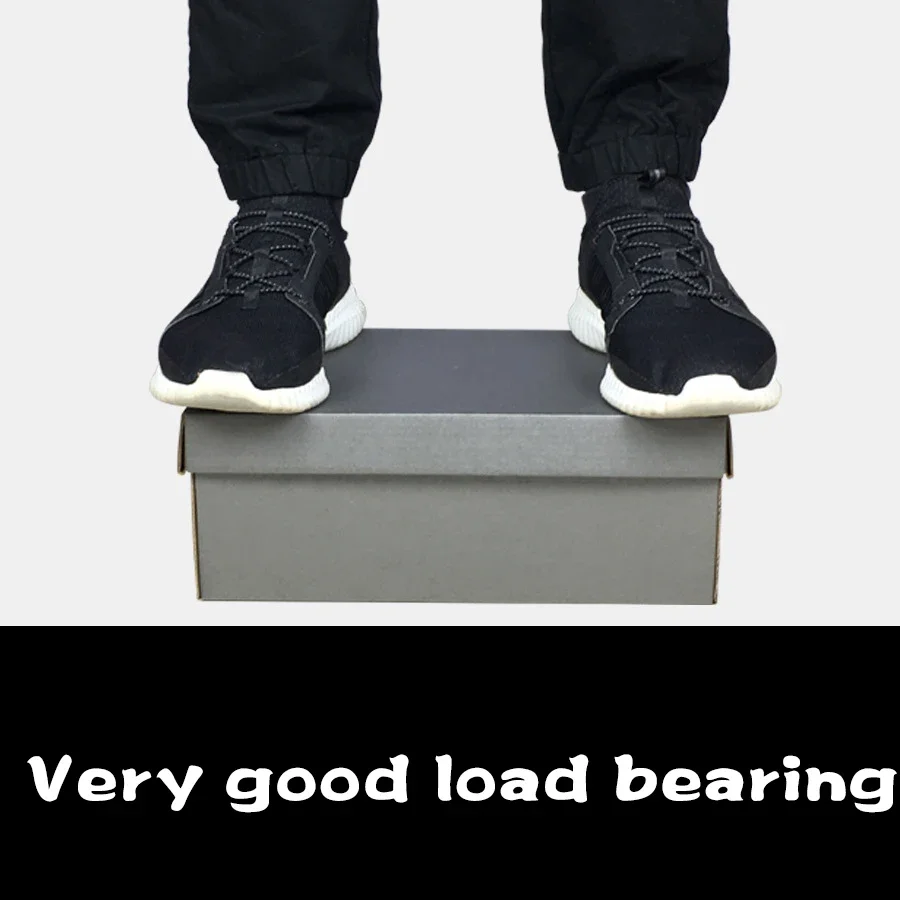 1Pc Shoes Storage Box Gift Box – Kraft Paper Packaging for Men’s and Women’s Shoes, Eco-Friendly Foldable Shoe Box, Durable Organizer for Sneakers, Heels, Boots, Professional Presentation - 图片 2