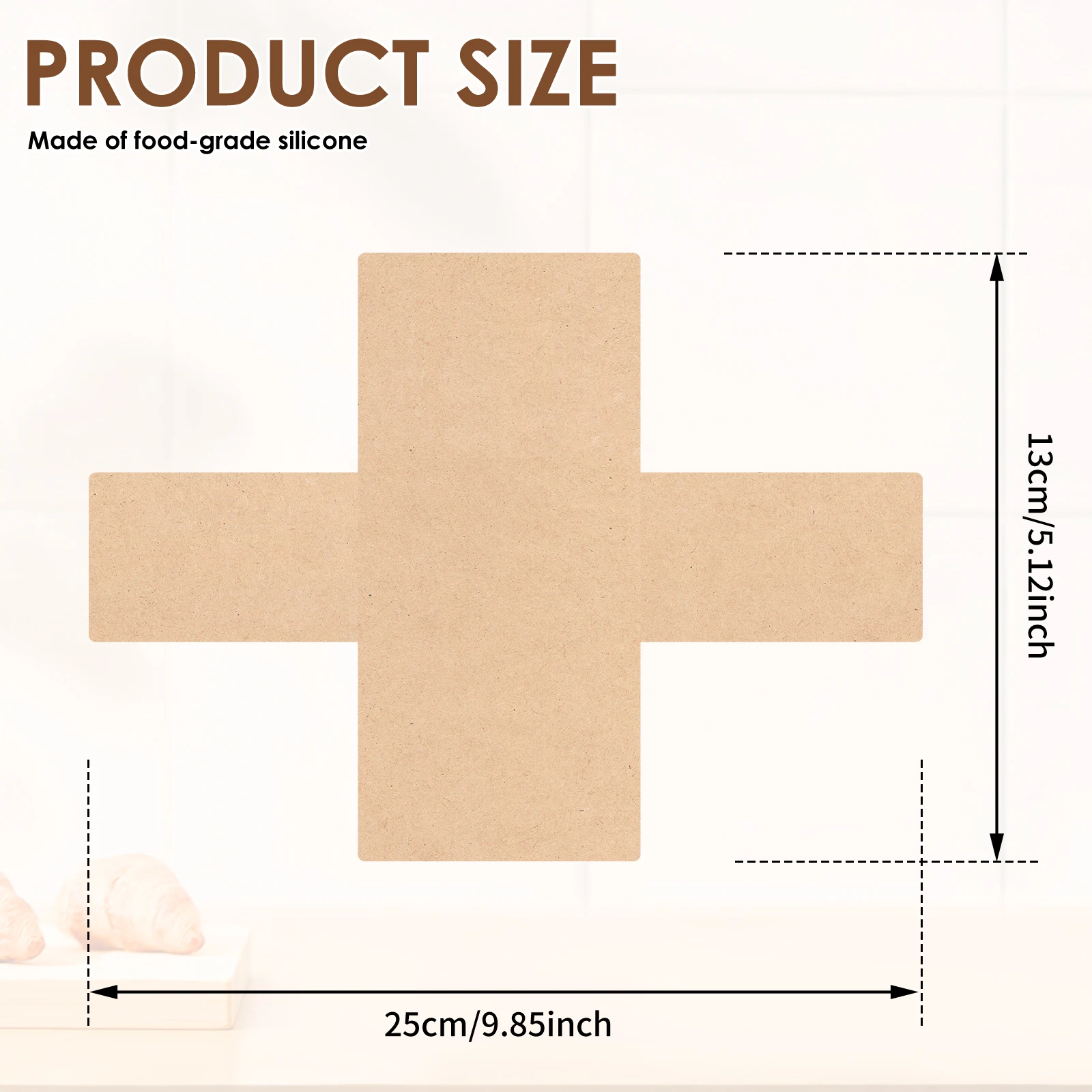 200PCS Nonstick Bread Loaf Pan Liners 9.85×5.12 inch, Heat Resistant Parchment Liners Made of Wood Pulp and Silicone Coating, Reusable Brown Baking Paper for Toast, Cake, Pizza, and Kitchen Oven Use - 图片 6