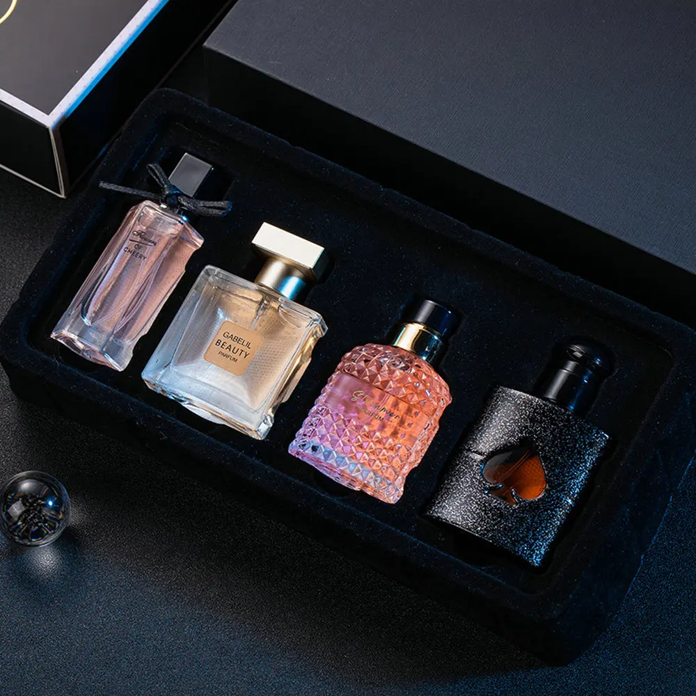 Luxury Empty Perfume Bottle and Rigid Gift Box Set – 105ml Thick Glass Refillable Container with Four-Piece Paperboard Case, Soft Velvet Interior and Decorative Alloy Cap, Wholesale Packaging for Fragrance Brands