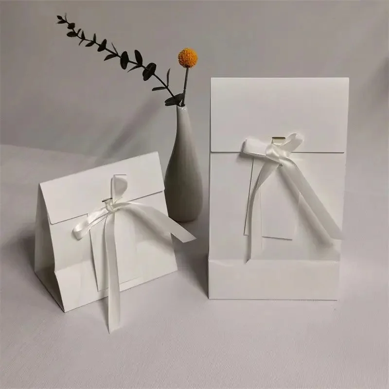 Wholesale 500pcs Custom Logo Ribbon Gift Boxes – Luxury Foldable Paper Packaging for Banquets, Weddings, and Premium Events – Matte or Glossy Coated Cardboard Box for Special Occasions 7