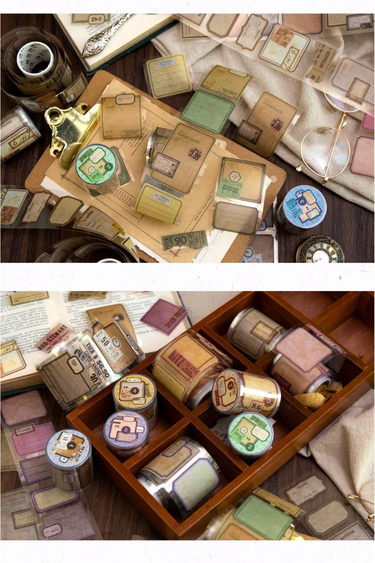 2m Decorative Washi Tape Roll for Scrapbooking, Stickers & Label Markers, Adhesive DIY Journal Tape for Diary Album & Crafts, Handmade Decorative Masking Tape for Junk Journal and Art Projects 7