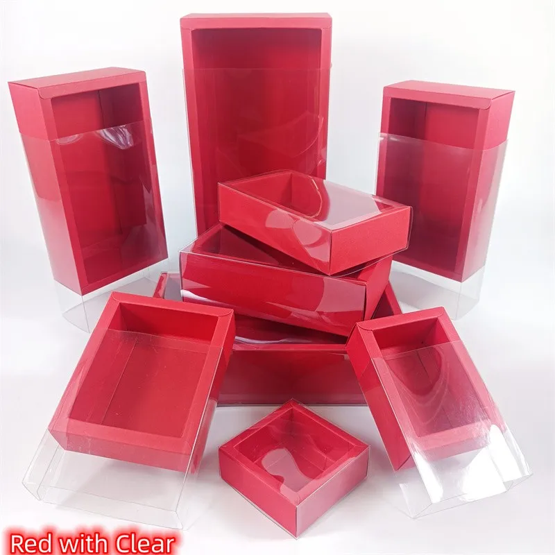 Clear Cake Boxes Birthday Party Gift Organizer, Transparent Dessert Packaging Containers for DIY Baking Tools, Cakes, Cupcakes, Baby Shower Party Decor, and Holiday Gift Presentation Supplies - 图片 19