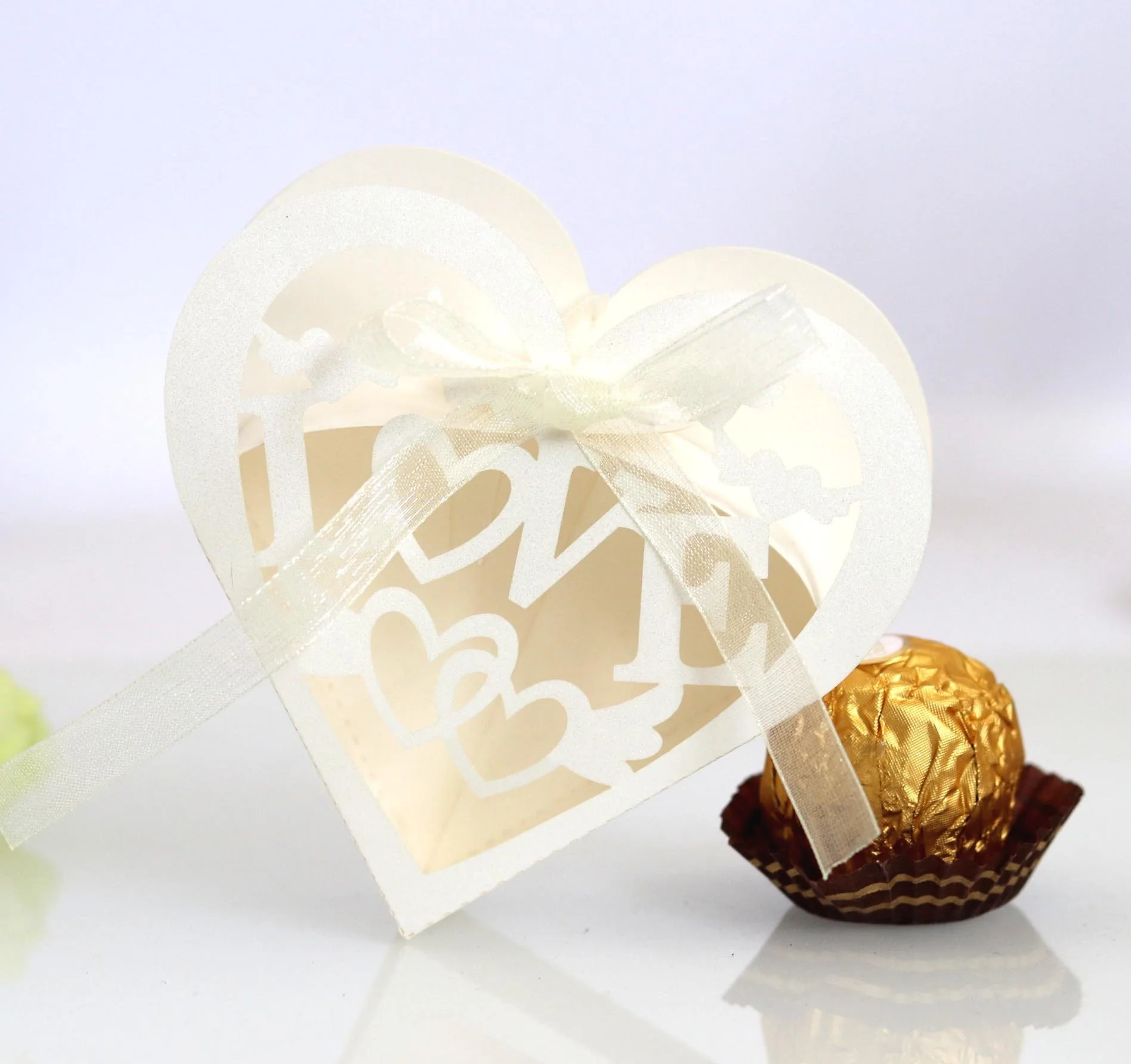 25/50/100pcs Heart Shaped Candy Boxes with Love Cutouts, Valentine’s Day Favor Packaging for Weddings, Anniversaries, Christmas, Birthday Parties, Decorative Gift Cartons for Chocolates and Cookies - 图片 10