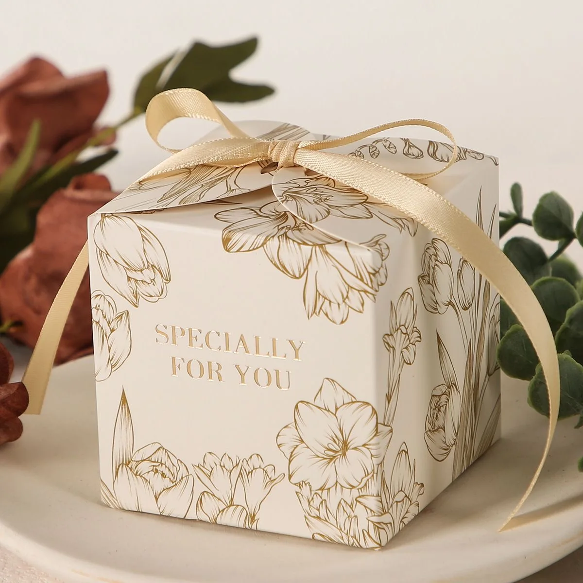 10PCS Small Gift Boxes for Candles, Dolls, and Party Favors, Elegant Paper Packaging with Bow Ribbon for Weddings, Birthdays, or Special Events, Reusable Decorative Gift Boxes, Factory Direct Supply - 图片 9
