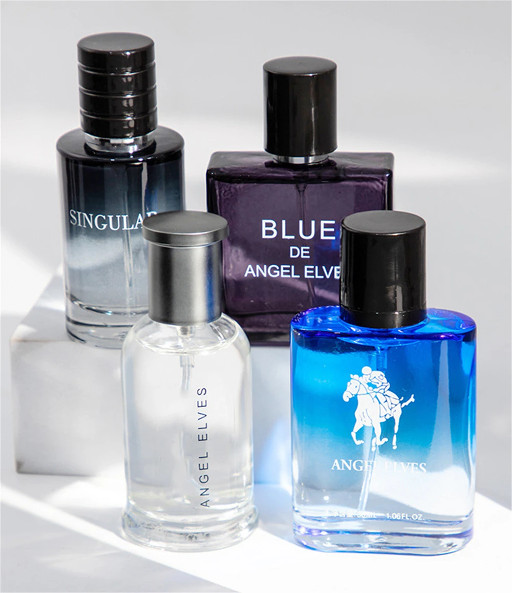 Luxury Empty Perfume Bottle Set with Gift Box – 4 Refillable Men’s Containers, 120ml Total, Glass / PET / Acrylic / Metal Bottles with Alloy, ABS, or Wood Caps, Premium Paperboard, Kraft, or Recycled Box with Matte, Glossy, or Embossed Finish, Velvet, Satin, or EVA Foam Interior 2