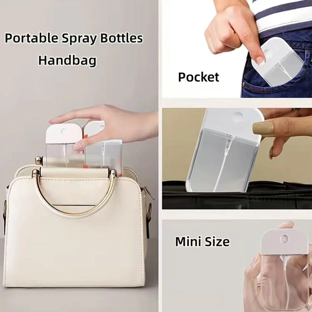 Portable Mini Spray Bottle with Funnel – Refillable Pink Flower and Letter Pattern Container for Perfume, Alcohol, Hand Sanitizer, Liquid Sub-Packaging, Travel-Friendly Cosmetic Sprayer 3