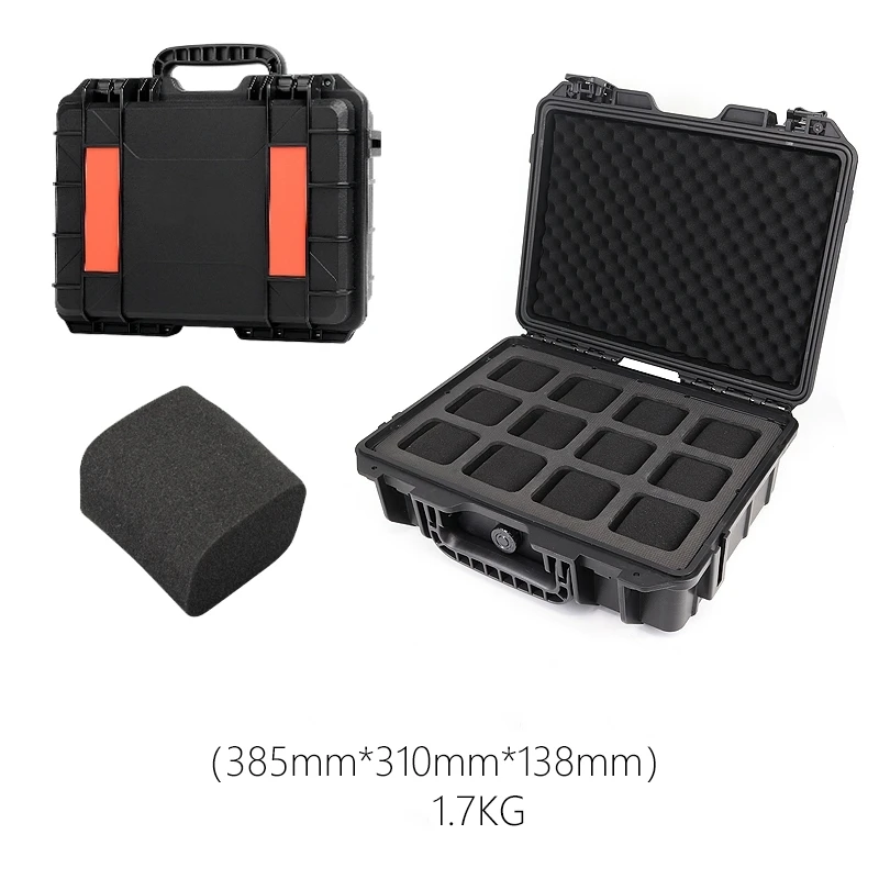 Waterproof Watch Storage Box for Men with Secure Anti-Drop Design, Portable Jewelry Display Case and Toolbox Organizer for Travel and Home, Protective Suitcase for Watches, Bracelets, Rings, and Accessories - 图片 5