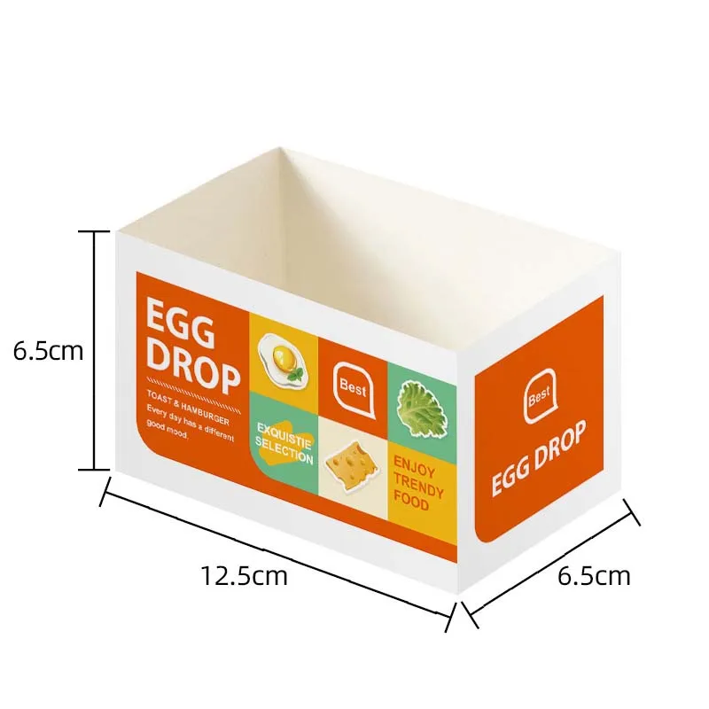 50pcs Disposable Food Packaging Boxes, Paper Sandwich, Toast, Burger, Cake Takeaway Containers, Wrapping Boxes for Breakfast, Lunch, Party, Wedding, Birthday, Anniversary, Restaurant, Bakery Use - 图片 8