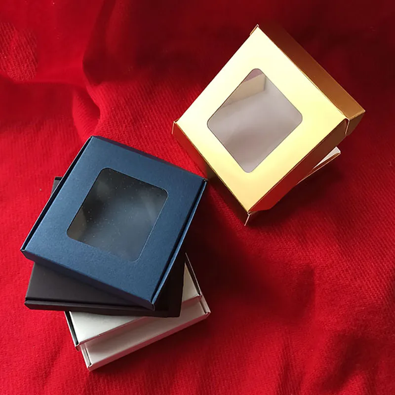 Gold Paper Gift Boxes with PVC Window, 5pcs/10pcs Multi-Size Cardboard Favor Packaging for Candy, Soap, Baby Shower, Party Gifts, Custom Printing Kraft White Khaki Black Rectangle Boxes for Sales & Events Gold Paper Gift Boxes with PVC Window, 5pcs/10pcs Multi-Size Cardboard Favor Packaging for Candy, Soap, Baby Shower, Party Gifts, Custom Printing Kraft White Khaki Black Rectangle Boxes for Sales & Events