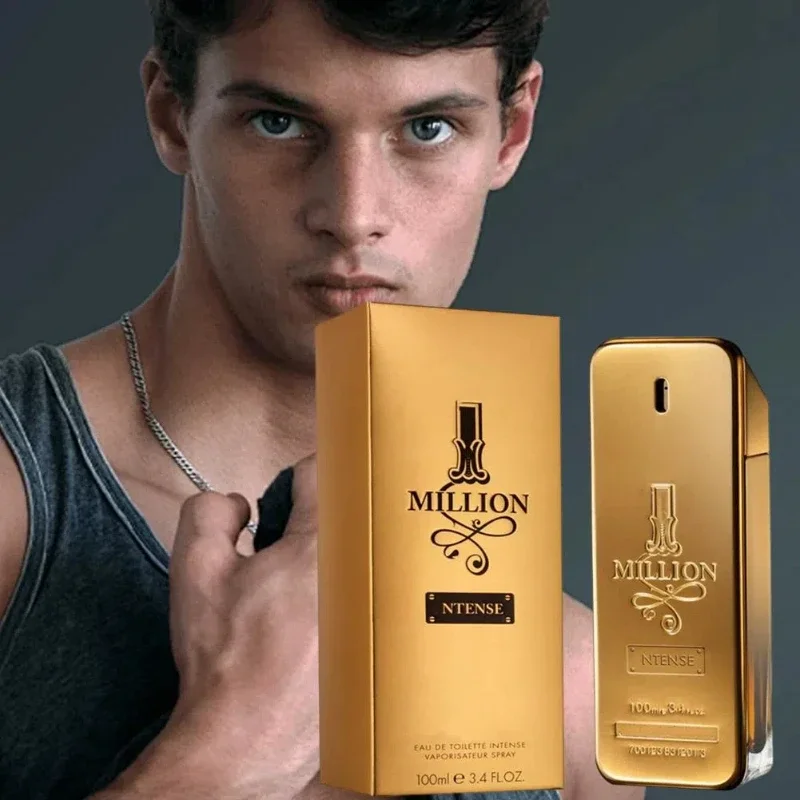 100ML Golden Million Gold Brick Men's Perfume Bottle with Fine Mist Spray and Luxury Gift Box, Long-Lasting Woody Fragrance, Masculine Eau De Parfum for Daily Wear and Special Occasions, Multiple Bottle Materials, Factory Direct Supply - 图片 4