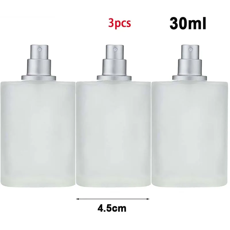 30ML/50ML Frosted Glass Perfume Bottle Atomizer, Refillable Empty Fine Mist Spray Container for Fragrance, Cologne, Essential Oils – Durable Portable 香水瓶 Reusable Travel Spray Bottle - 图片 7