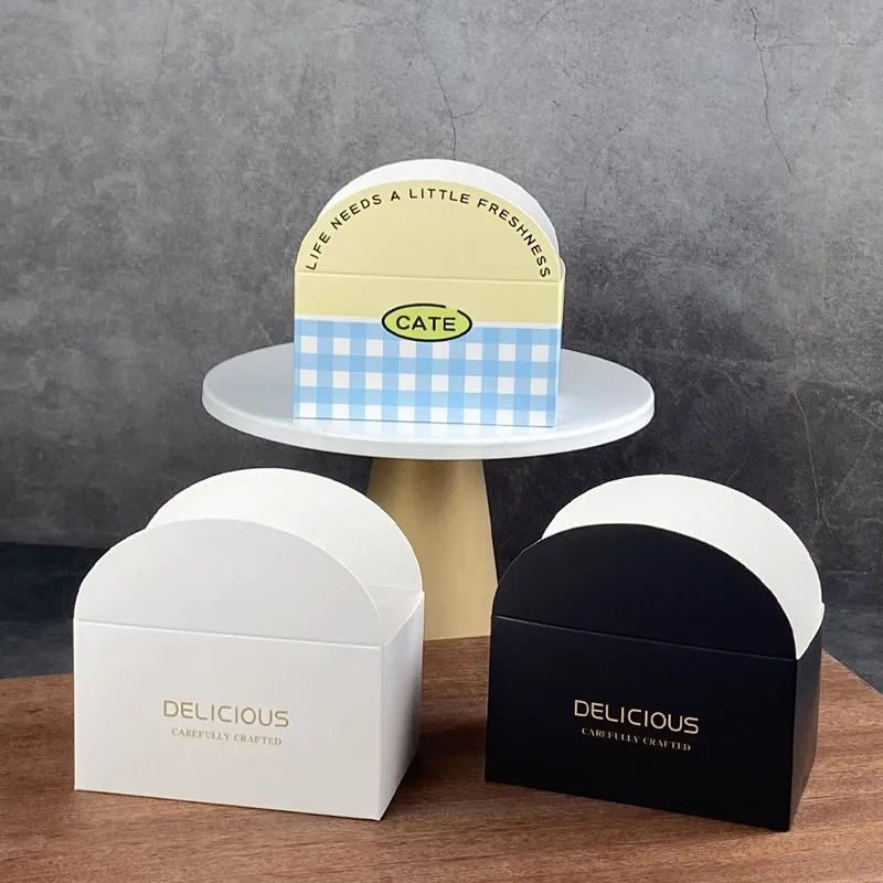 50 Pack Kraft Paper Croissant Sandwich Boxes Disposable Food Packaging for Bakery Breakfast Lunch Donuts Bread Snack Catering Party Use Eco-Friendly Baking Supplies