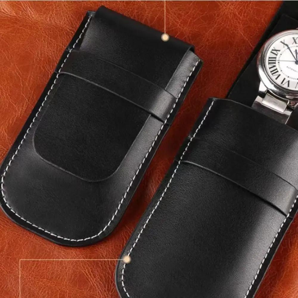 Travel Watch Organizer | Premium Watch Bag Organizer for Men and Women, Anti-Dust Flannelette and PU Leather Travel Storage Pouch, Stylish Jewelry and Watch Gift Bag for Birthday, Christmas, Valentine’s, Mother’s Day, Compact Portable Case 2