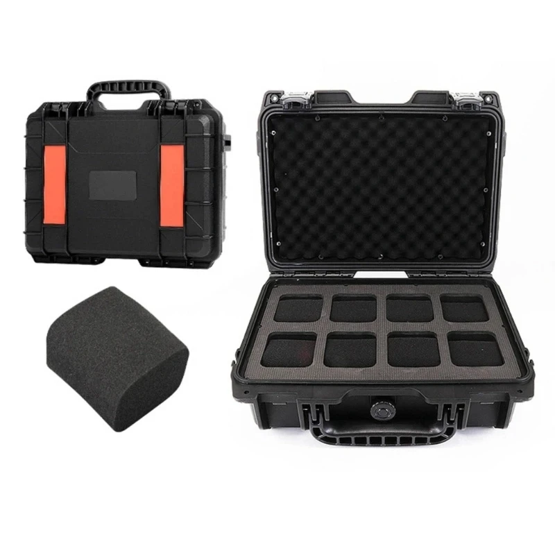 Waterproof Watch Storage Box for Men with Secure Anti-Drop Design, Portable Jewelry Display Case and Toolbox Organizer for Travel and Home, Protective Suitcase for Watches, Bracelets, Rings, and Accessories 22