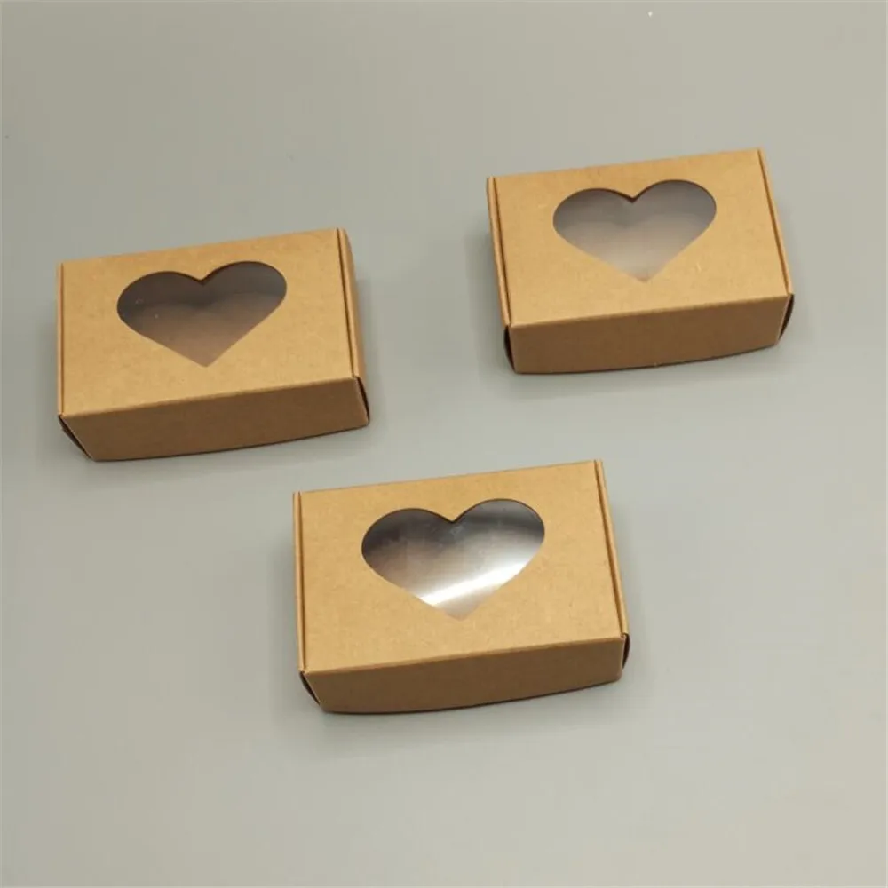 20-Pack Handmade Soap Kraft Paper Boxes with Transparent Window, White Blank Gift Boxes, DIY Packaging for Soap, Candies, Chocolates, Mini Favors, Wedding, Birthday, Holiday Gift Presentation - 图片 4