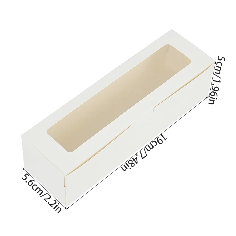 5/10pcs Macaron Boxes with Clear Window, Transparent Dessert Packaging Containers for 5-7 Macarons, Cookies, Candies, Strawberries, and Other Sweet Treats, Gift and Party Presentation Boxes - 图片 7