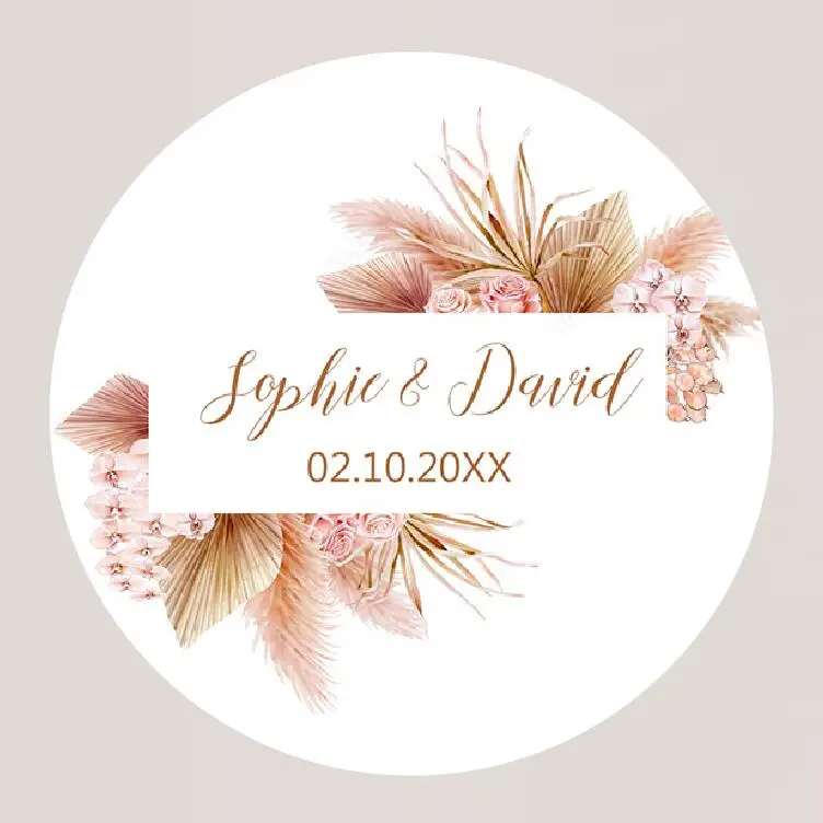 96-Pack Pampas Grass Wedding Stickers – Customizable Sealing Labels for Weddings, Baptisms, Birthdays, Party Decor, Personalized Gift Tags, Event Favors, DIY Craft Stickers for Celebrations 96-Pack Pampas Grass Wedding Stickers – Customizable Sealing Labels for Weddings, Baptisms, Birthdays, Party Decor, Personalized Gift Tags, Event Favors, DIY Craft Stickers for Celebrations - 图片 15